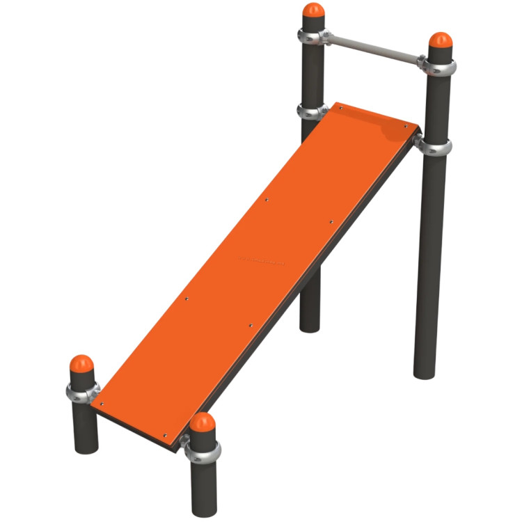Bancă abdominala înclinată Copfer PTP 523-X.Dn (Orange)