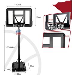 Stand de baschet Costway SP37743 (Black) Thumb