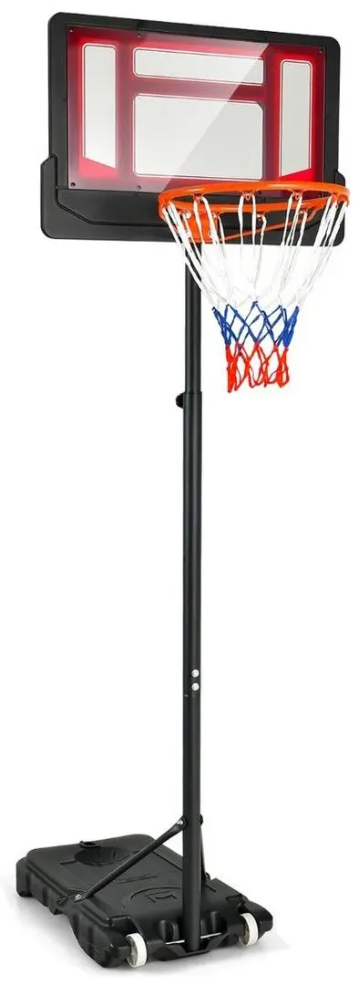 Stand de baschet Costway SP38001RE (Black/Red)