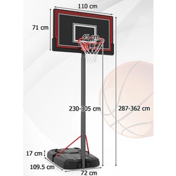 Stand de baschet Costway SP38330 (Black) Thumb
