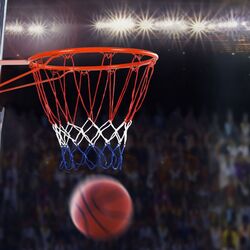 Баскетбольное кольцо Costway SP35843 (Orange-Red/White/Blue) Thumb