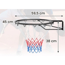 Баскетбольное кольцо Costway SP38258 (Black) Thumb