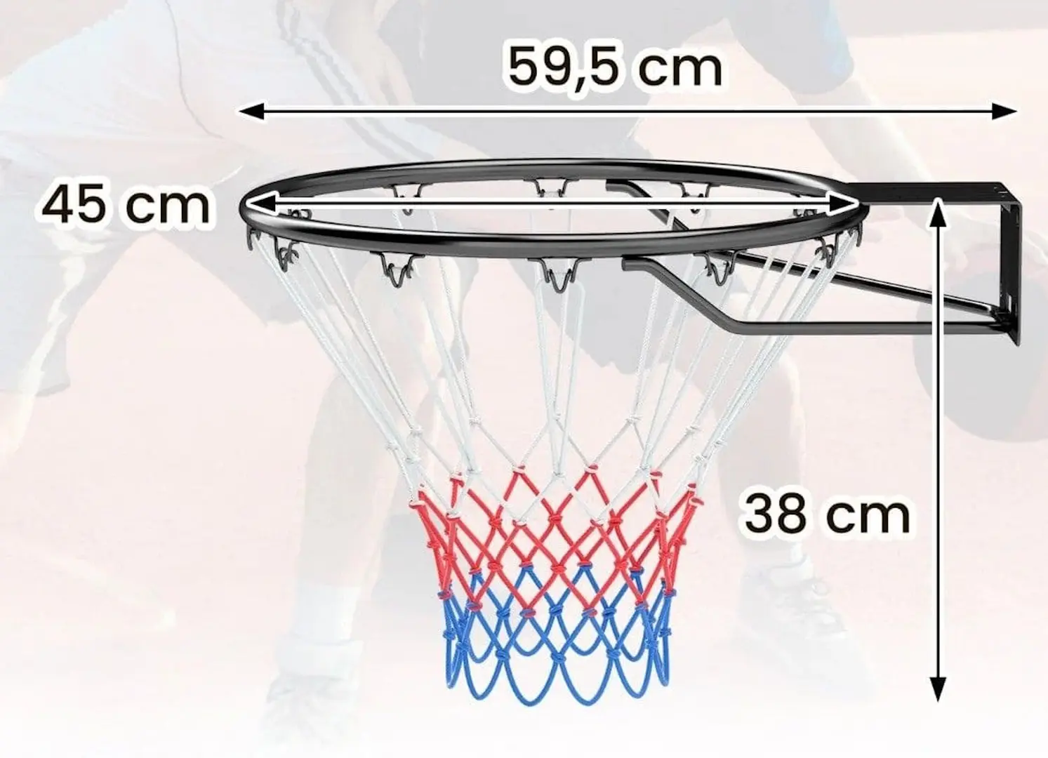Баскетбольное кольцо Costway SP38258 (Black) - 3
