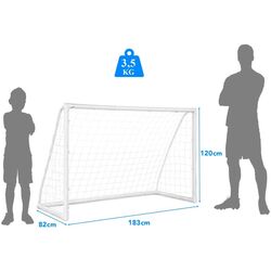 Футбольные ворота Costway SP38022 (White) Thumb