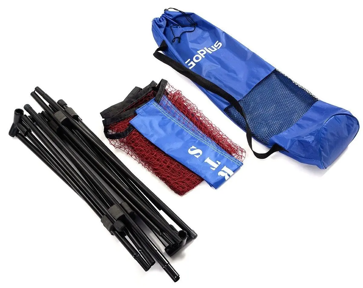 Suporturi universale cu plasa Costway SP37168 (Black/Red/Blue) - 4