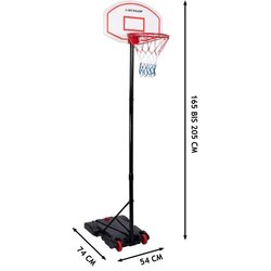 Баскетбольная стойка Dunlop 474250 (Black/Red) Thumb