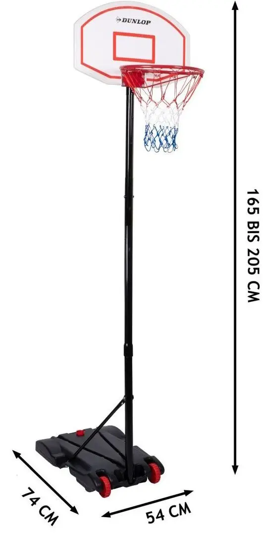 Баскетбольная стойка Dunlop 474250 (Black/Red) - 4