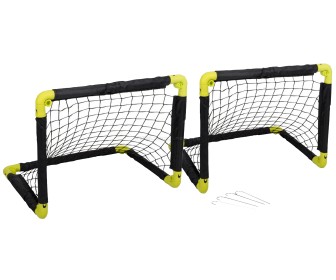 Set porti pentru fotbal Dunlop 133584 (Black/Yellow)