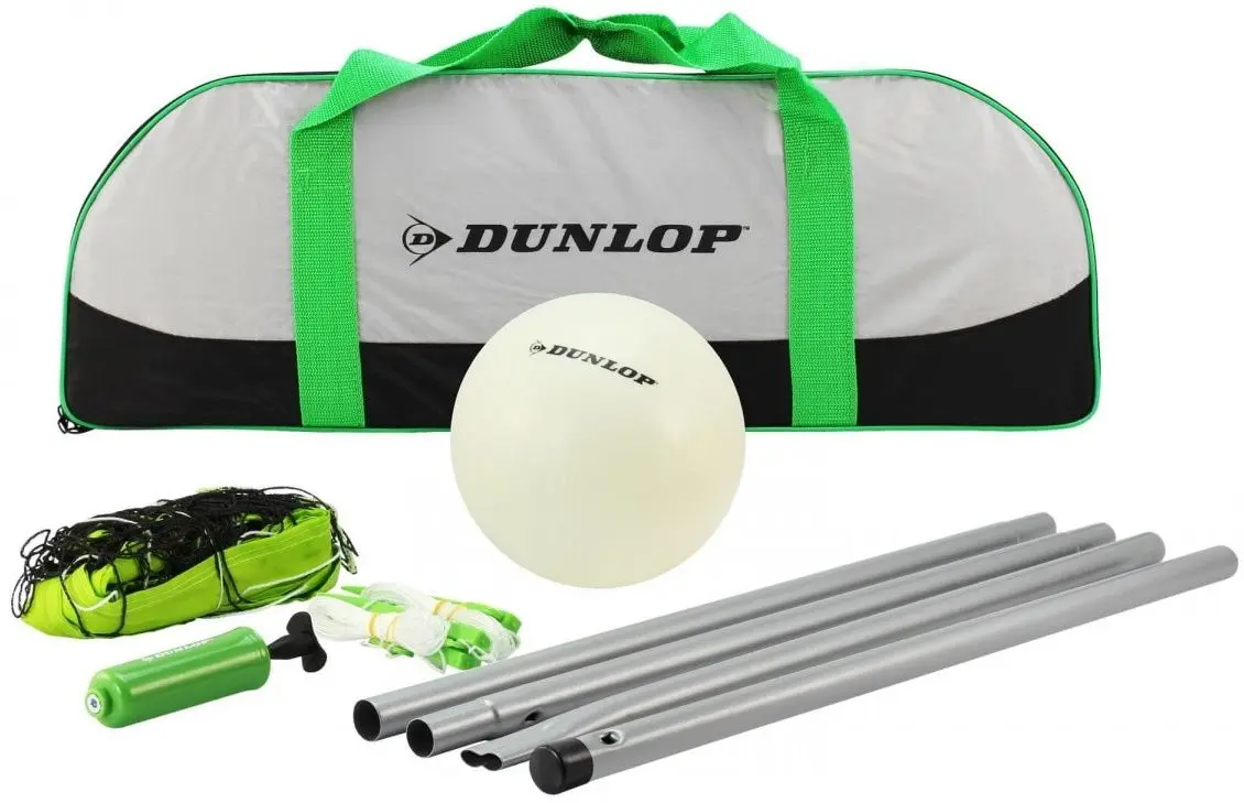 Стойки с сеткой для волейбола Dunlop 227566 (Green/Black)