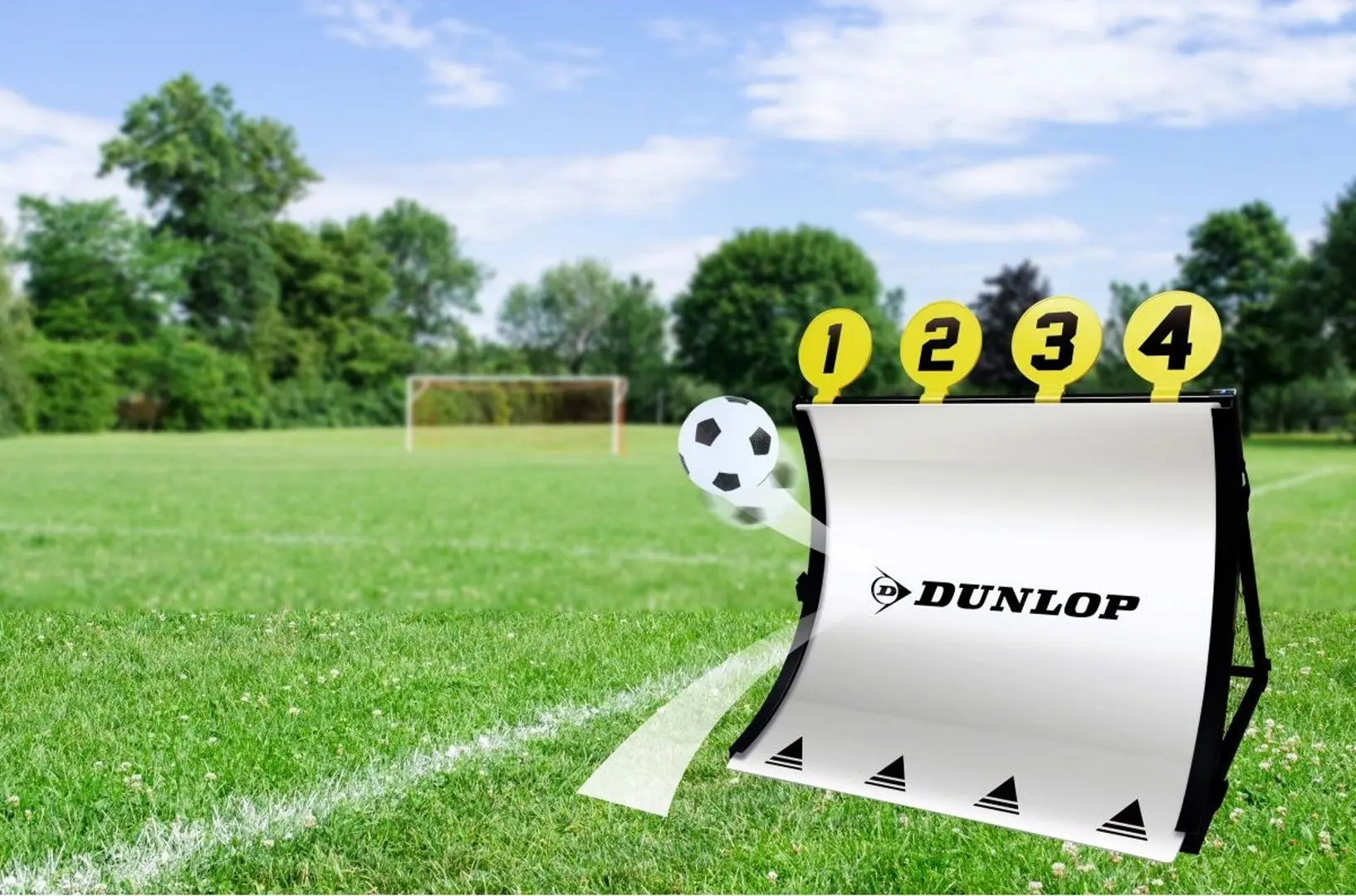 Тренировочные футбольные ворота Dunlop 184838 (Black/White) - 5