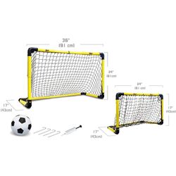 Футбольные ворота Enero Goal Striker 1058337 (Yellow/Black) Thumb