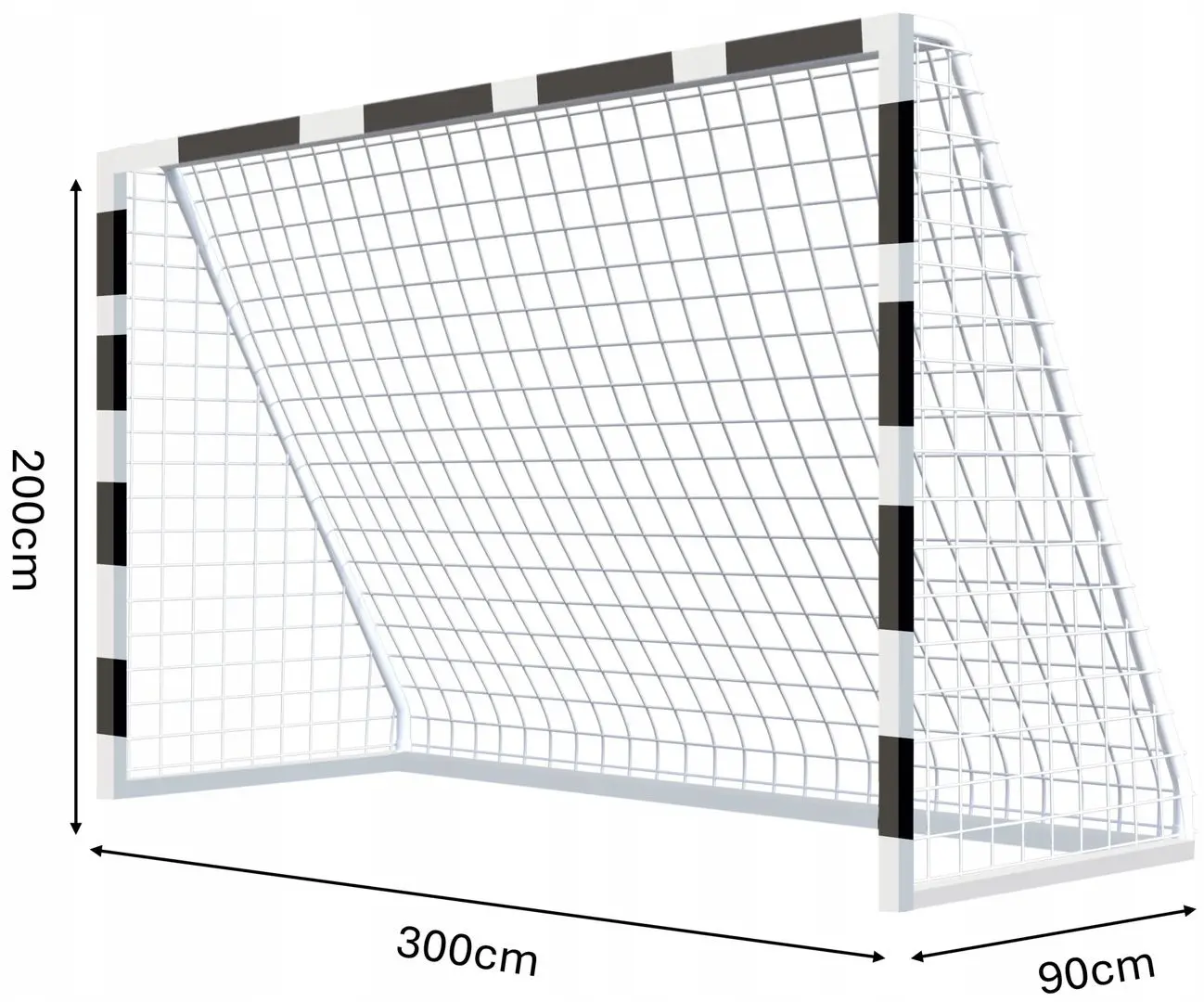 Poarta pentru fotbal GardenLine TIS7543 (White/Black)