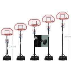 Баскетбольная стойка Homcom A61-027RD (Red) Thumb