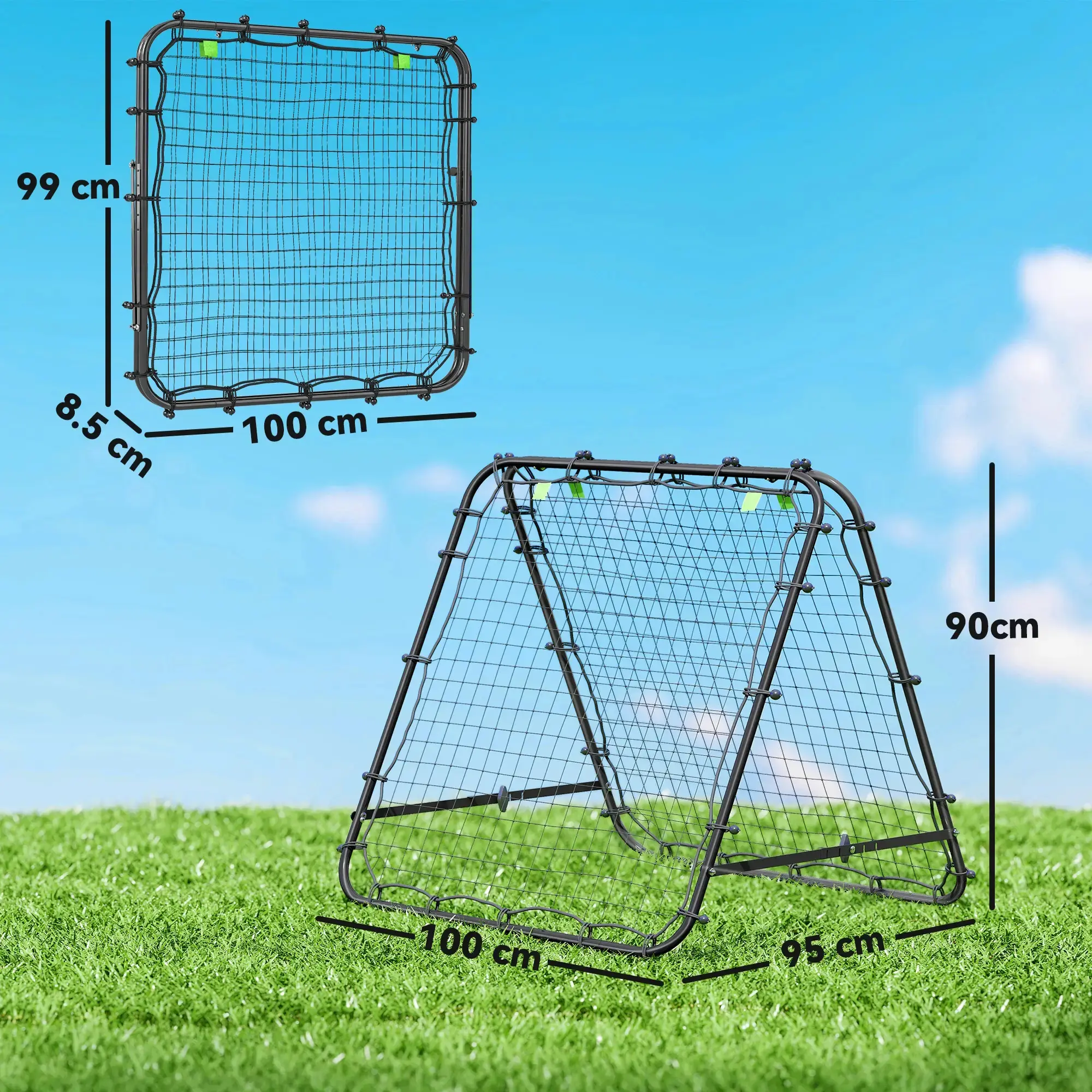 Rebounder fotbal Homcom A60-003V00BK (Black) - 3