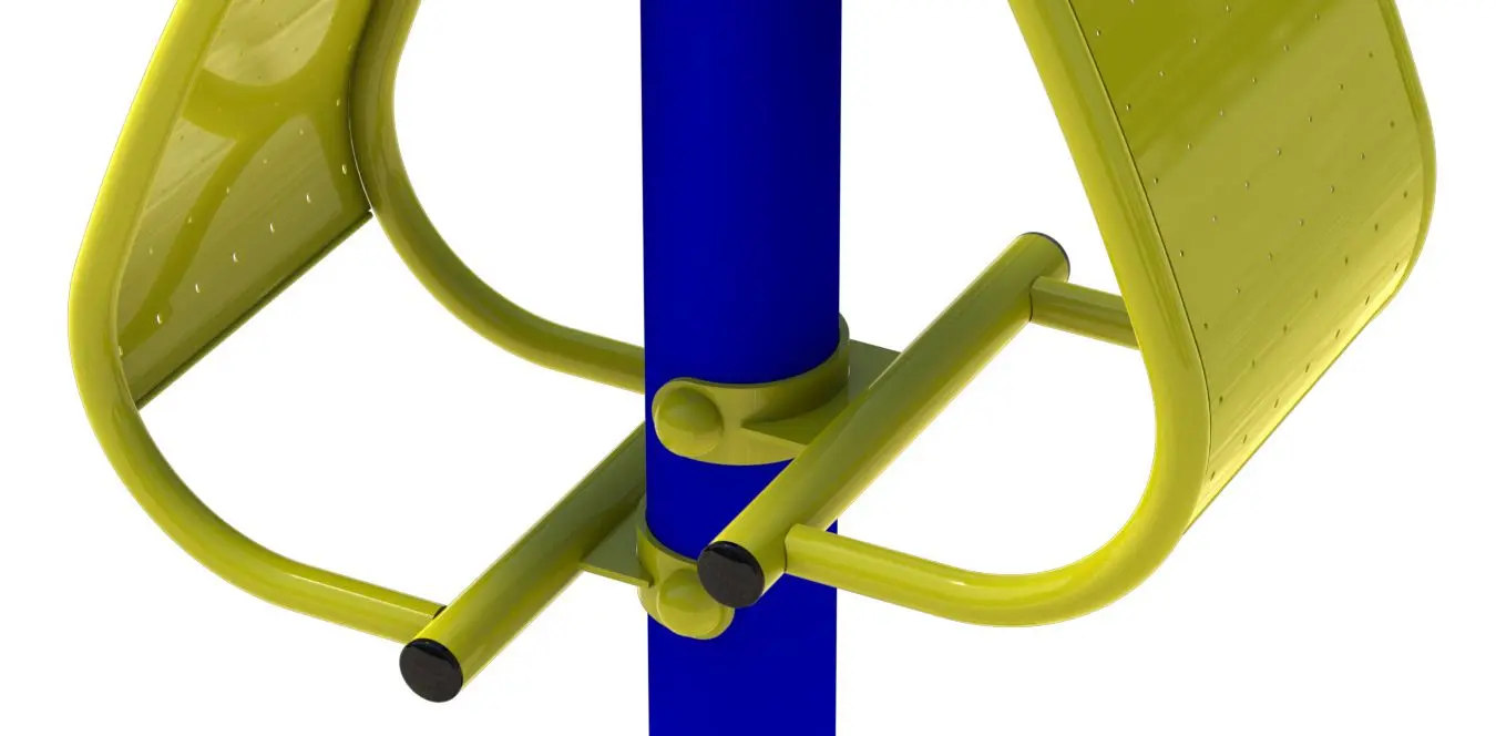 Aparat de antrenament pentru muschii abdominali InterAtletika SL 107 (Blue/Yellow)