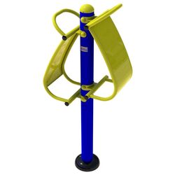 Aparat de antrenament pentru muschii abdominali InterAtletika SL 107 (Blue/Yellow)