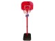 Set stand de baschet + minge Lean Toys 13482 (Red/Black)