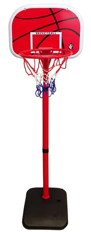 Set stand de baschet + minge Lean Toys 13482 (Red/Black)