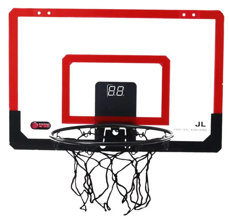 Set inel de baschet + minge Lean Toys 17886 (Red/Black) - 2