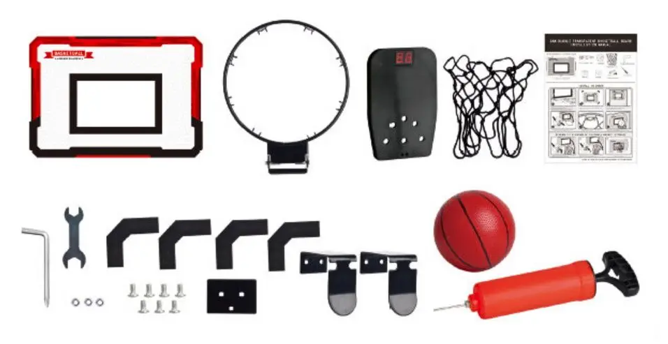 Set inel de baschet + minge Lean Toys 19728 (Black/Red) - 4