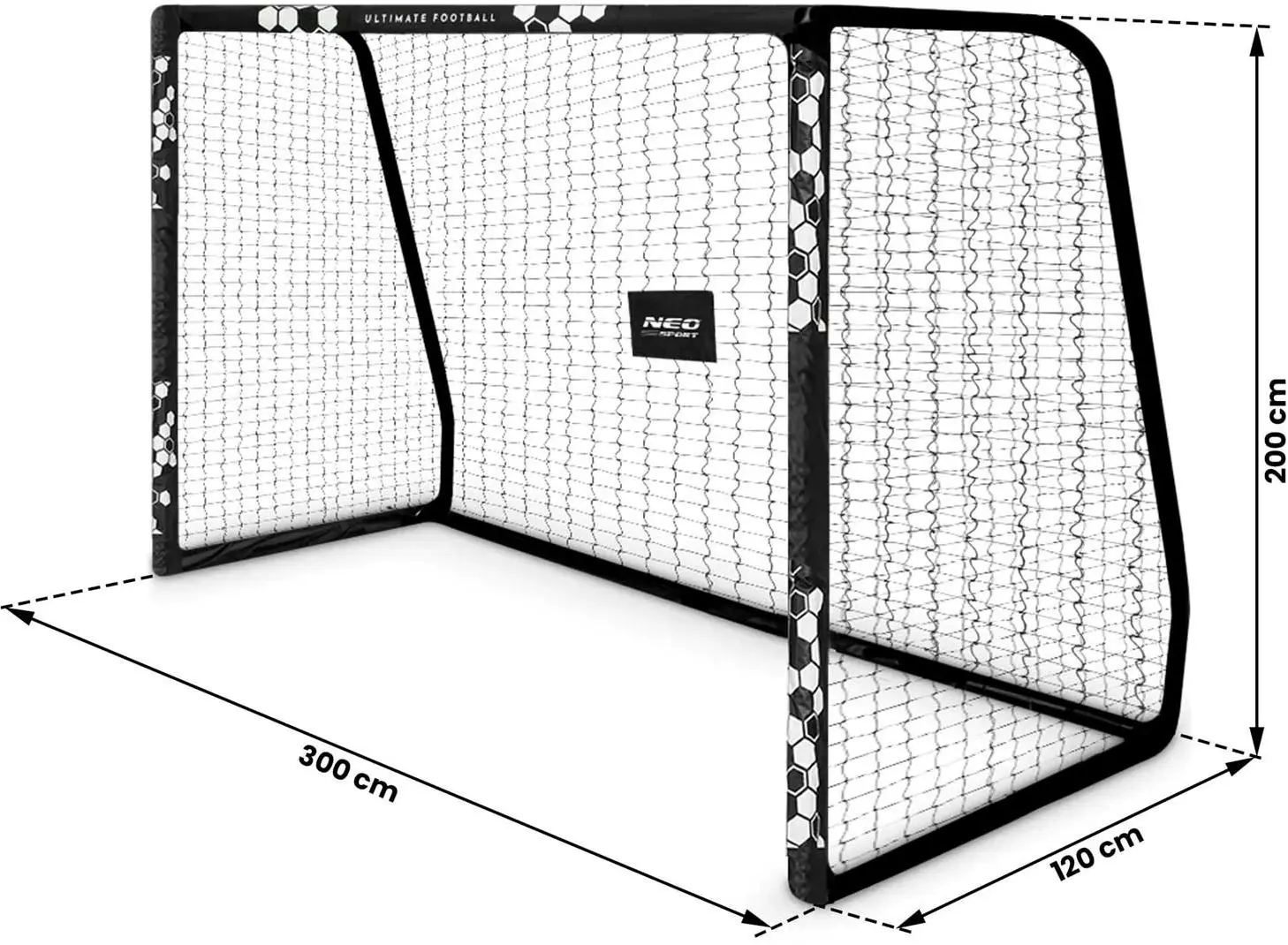 Poarta pentru fotbal Neo Sport NS-472 (Black) - 3