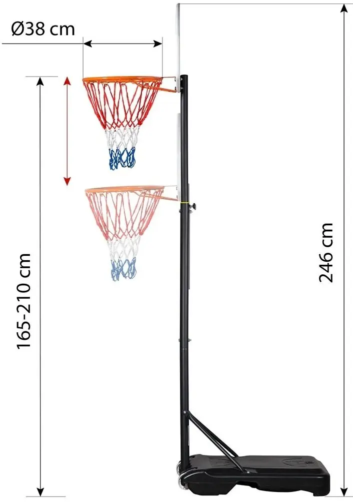 Stand de baschet Nils ZDK018 (Black)