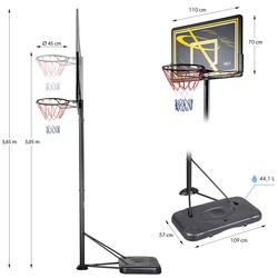 Баскетбольная стойка Nils ZDK019E (Black) Thumb