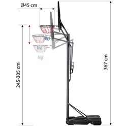 Баскетбольная стойка Nils ZDK020 (Black) Thumb