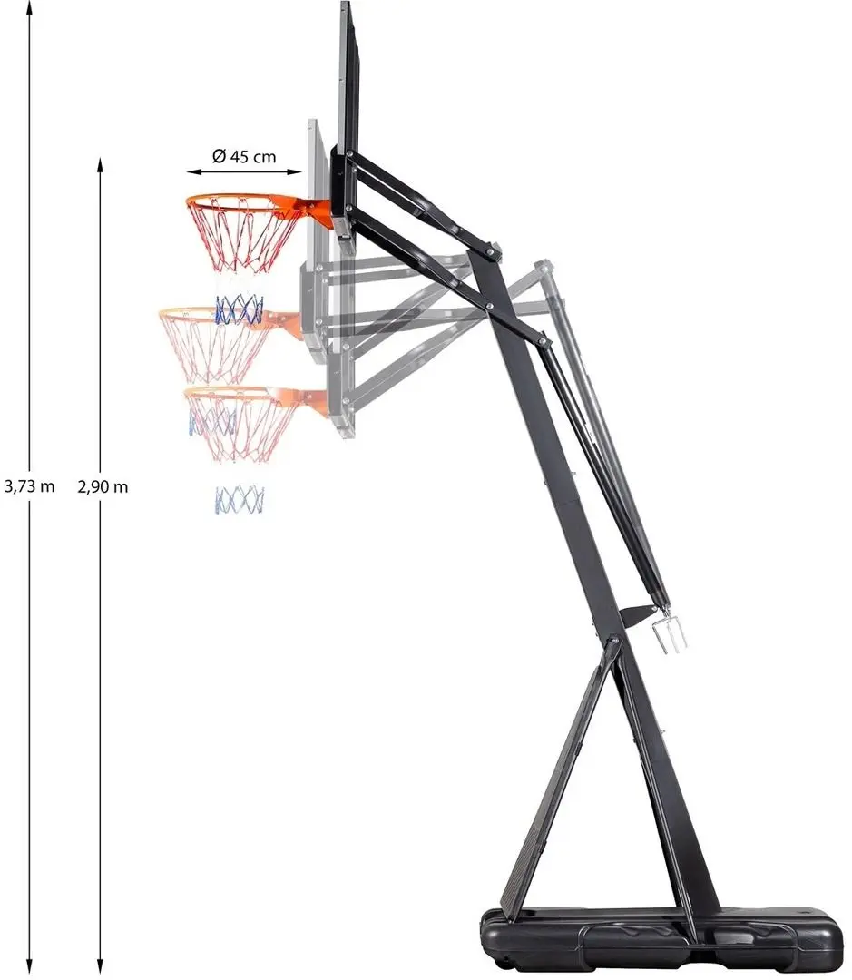 Баскетбольная стойка Nils ZDK027 (Black)