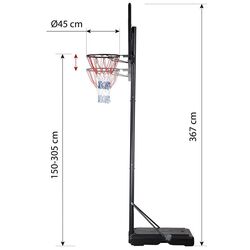 Баскетбольная стойка Nils ZDK321 (Black) Thumb