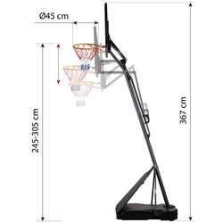 Баскетбольная стойка Nils ZDK520 (Black) Thumb