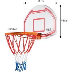 Баскетбольное кольцо Nils TDK009 (Red/White) Thumb