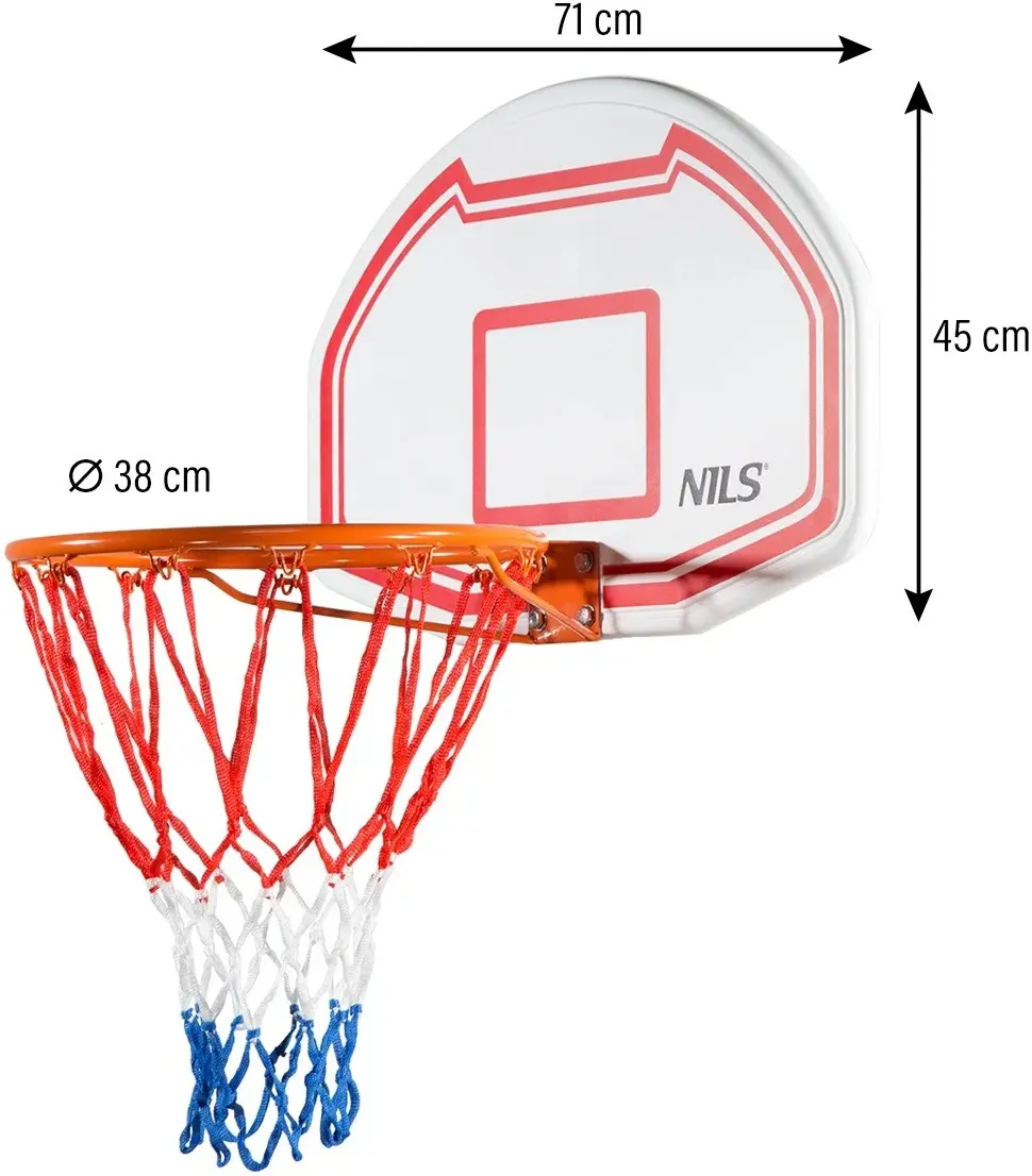 Баскетбольное кольцо Nils TDK009 (Red/White) - 3