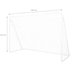 Сетка для футбольных ворот Nils NT8182 182x122x60cm (White) Thumb