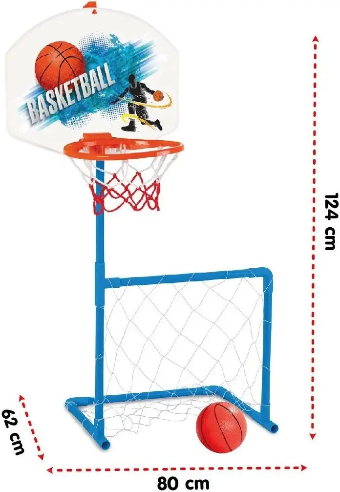 Баскетбольная стойка + футбольные ворота Pilsan Magic 03 392 - 3