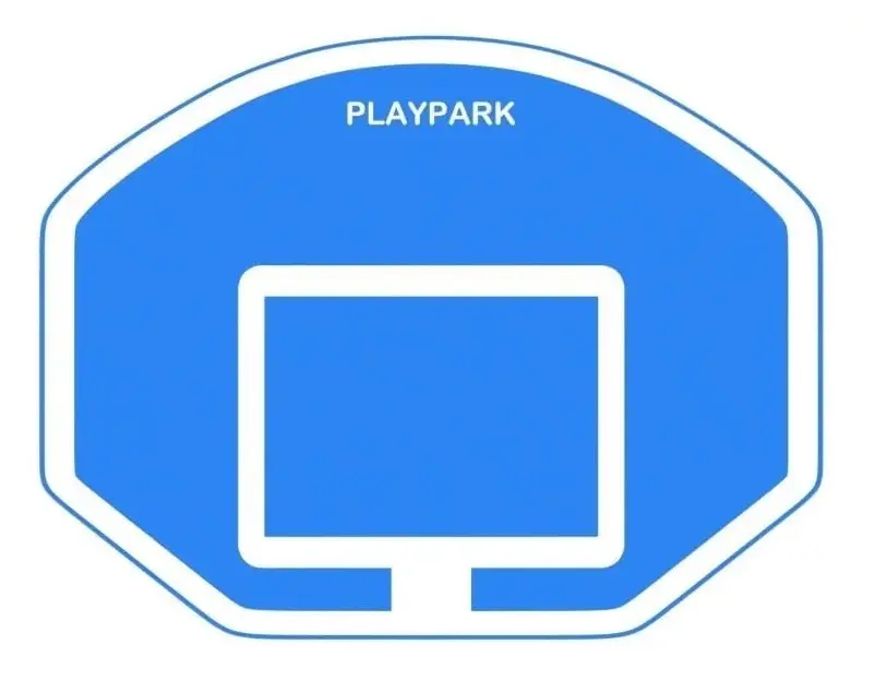 Panou de baschet PlayPark HD-01 (Blue/White)