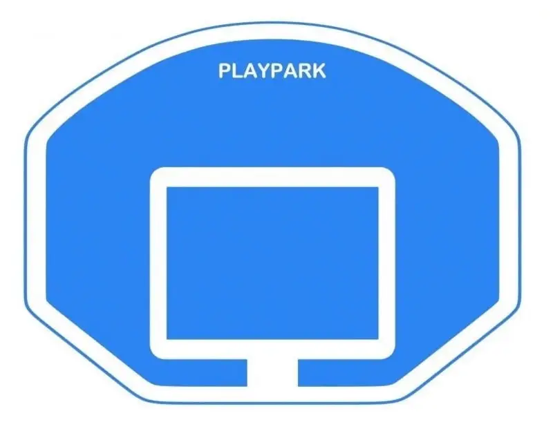 Panou de baschet PlayPark HD-01 (Blue/White)