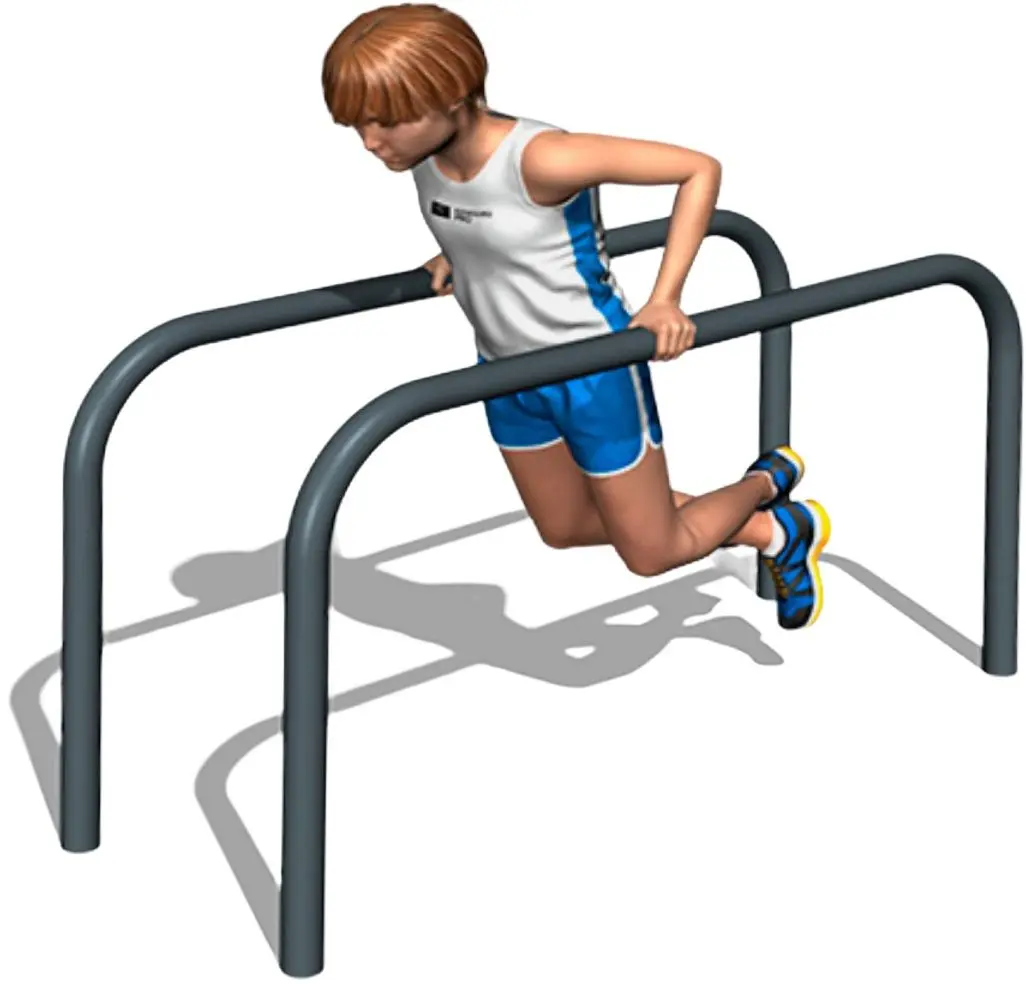 Bare paralele curbate PlayPark Workout Кids C-155