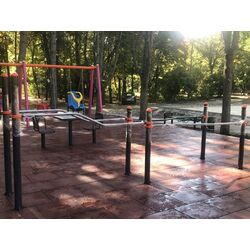 Брусья в подъем со скамьей для лиц с ОВЗ PlayPark PD-02 Thumb