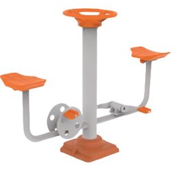 Bicicleta fitness dubla PlayPark B-03 (Grey/Orange)