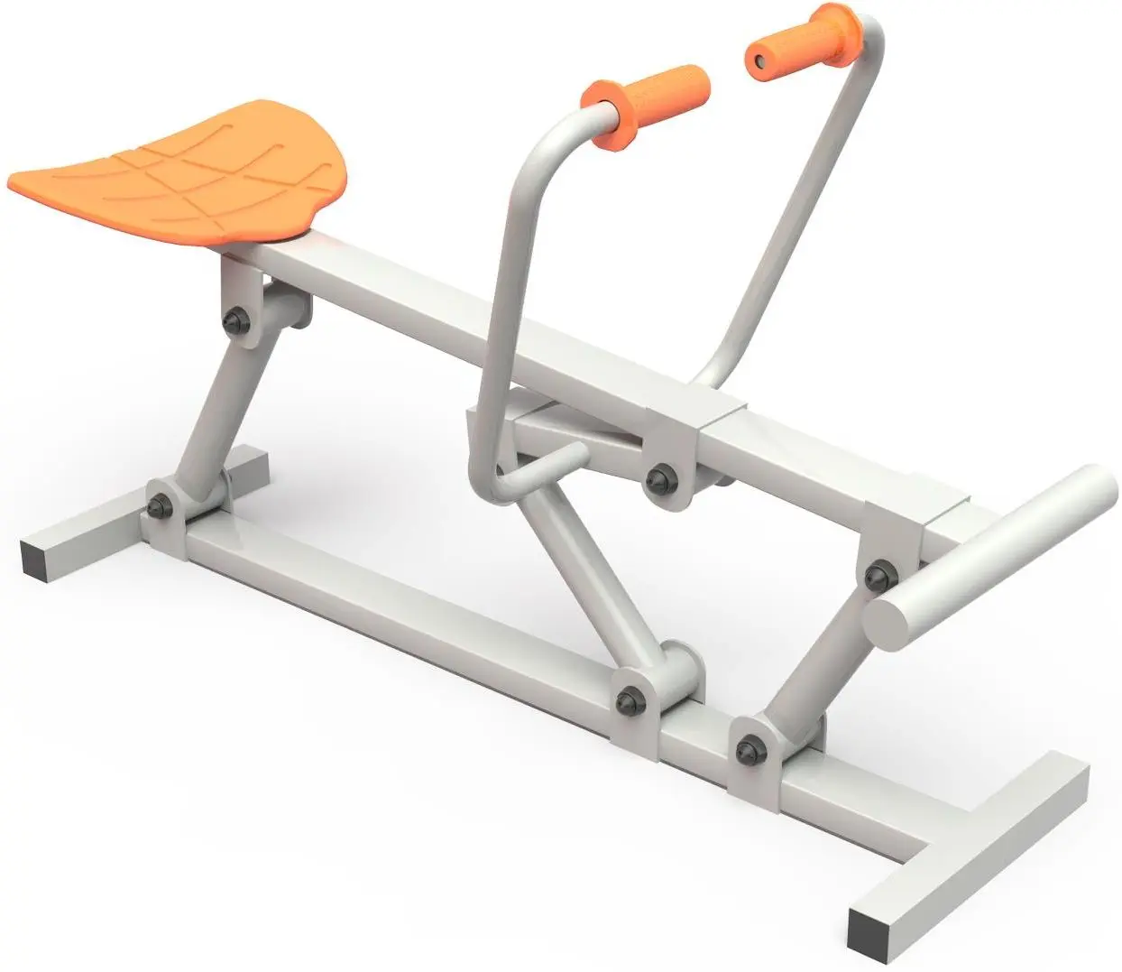 Гребной тренажер PlayPark B-11 (White/Orange)