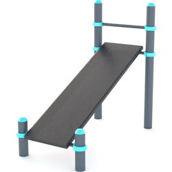 Banca pentru abdomen inclinata PlayPark C-019 (Grey)