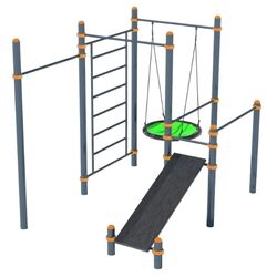 Complex sportiv PlayPark Workout Kids C-102 (Grey)