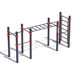 Complex sportiv PlayPark Workout Kids C-122 (Grey)