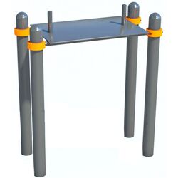 Masa pentru armwrestling PlayPark C-018 (Grey/Yellow)