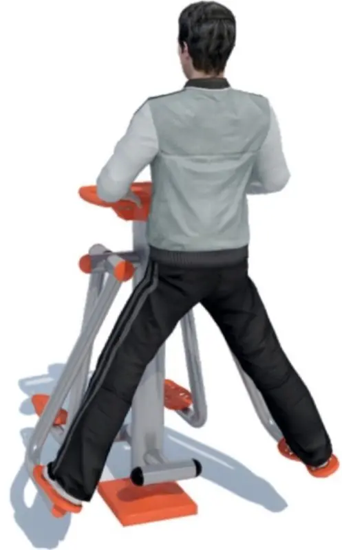 Aparat de fitness PlayPark B-16 (Orange/Gray)