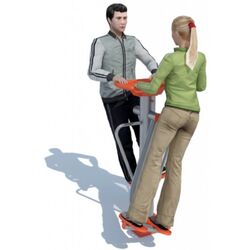 Тренажер для фитнеса PlayPark B-22 (Orange/Gray) Thumb