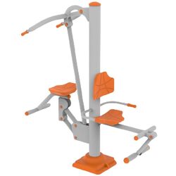 Aparat de antrenament pentru muschii pectorali si picioare PlayPark B-10 (Grey/Orange)