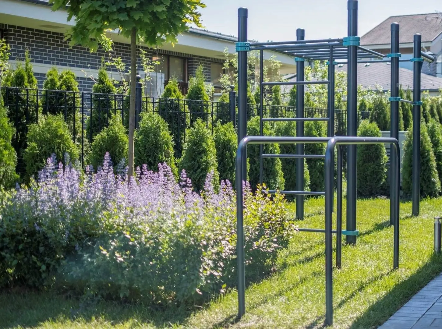 Bare orizontale în cascadă triple PlayPark Gimbarr C-003