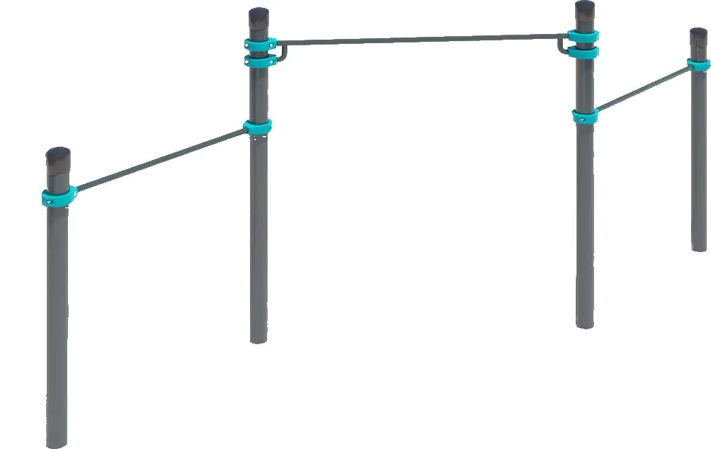 Bare orizontale în cascadă triple PlayPark Gimbarr C-003